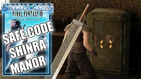 crisis core safe code|Shinra Mansion safe code .